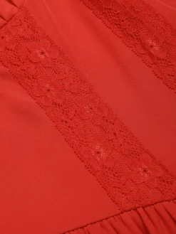 Discount Retro Stage 1950s Strap Lace-Up Corset Mini Dress