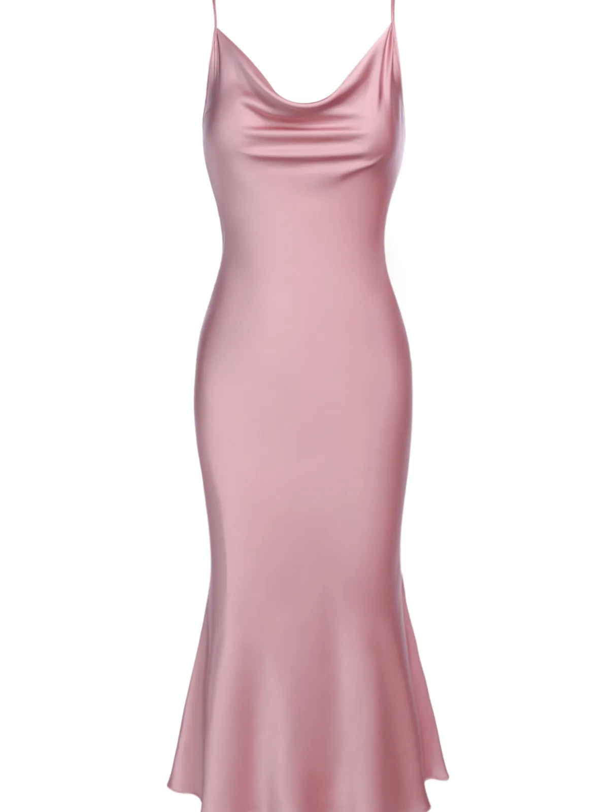 Fashion Retro Stage 1930s Strap Solid Fishtail Vintage Dress