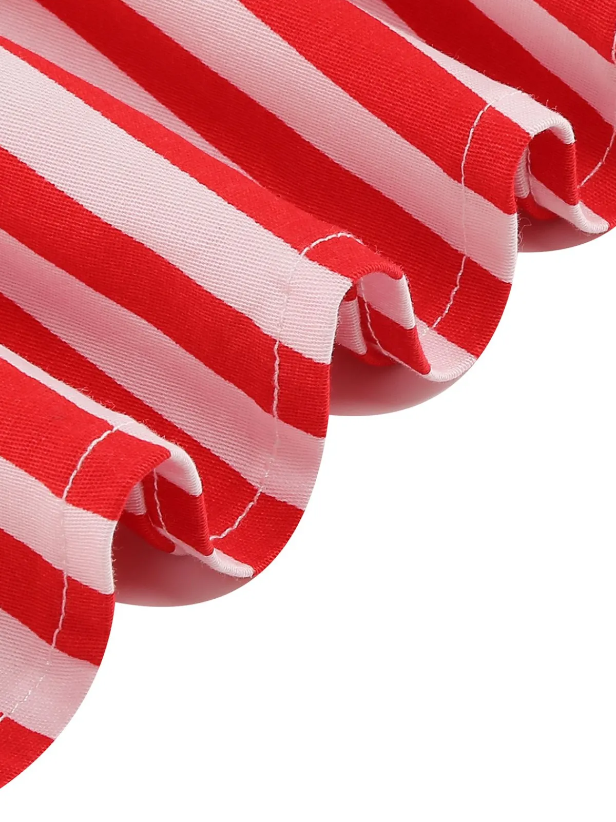 Sale Retro Stage 1950s Stripe Crew Neck Swing Dress