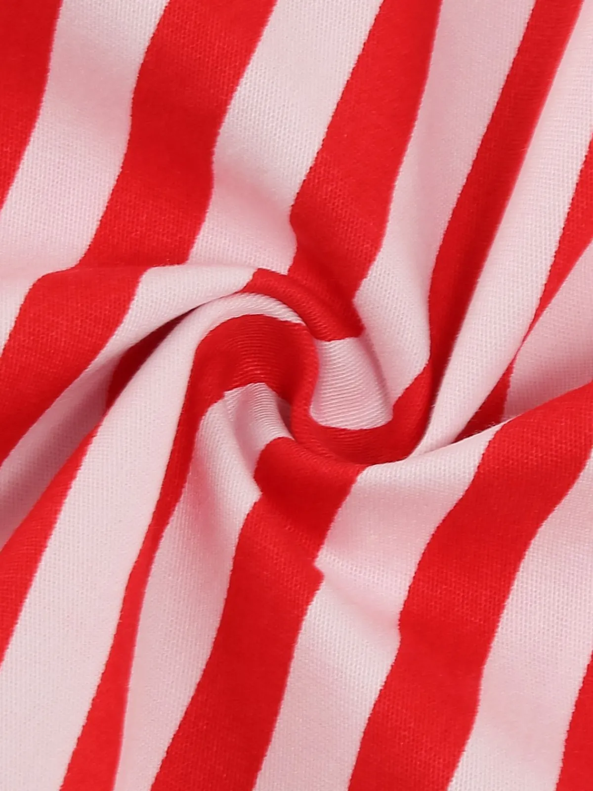 Sale Retro Stage 1950s Stripe Crew Neck Swing Dress