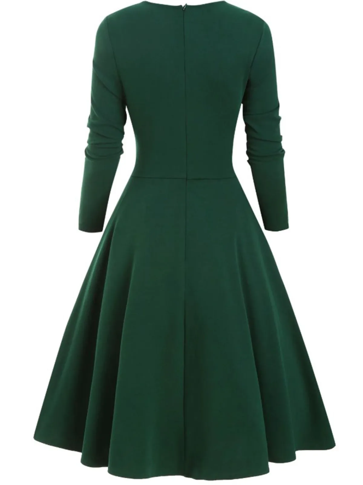 Outlet Retro Stage 1950s Sweetheart Plaid Patchwork Dress