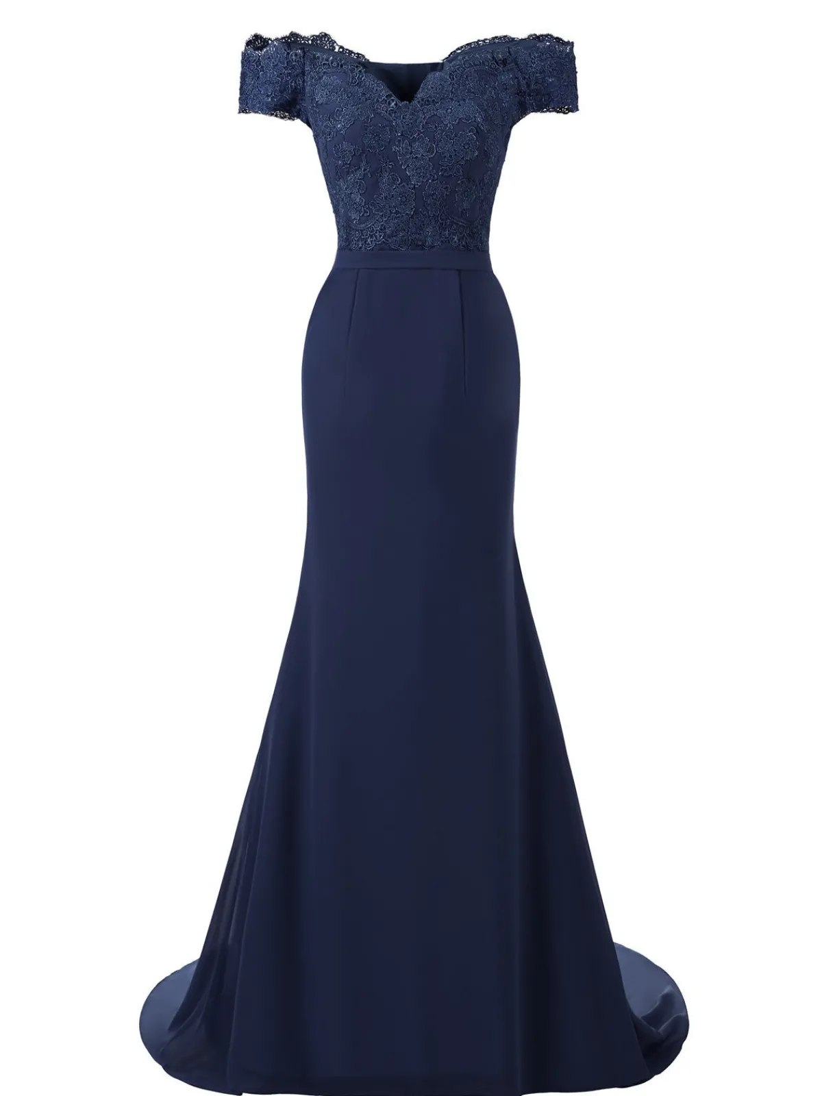 Discount Retro Stage 1930s Vintage Chiffon Off Shoulder Maxi Dress