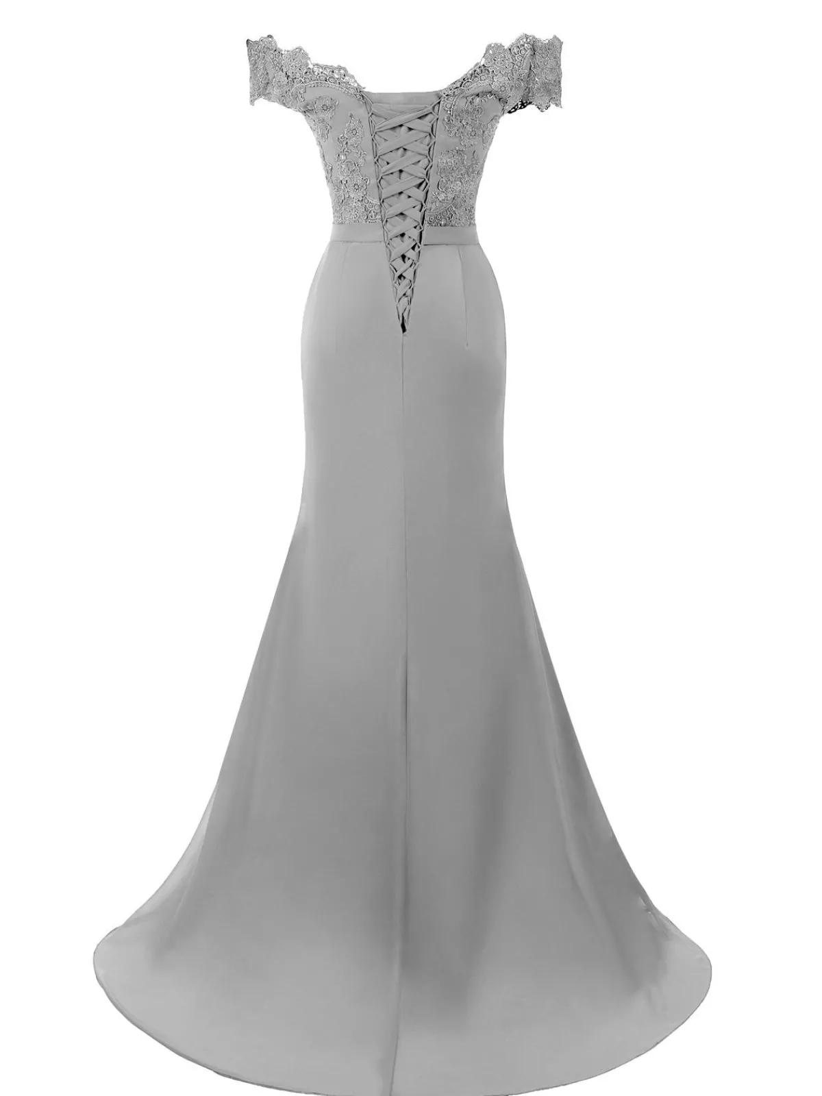 Discount Retro Stage 1930s Vintage Chiffon Off Shoulder Maxi Dress