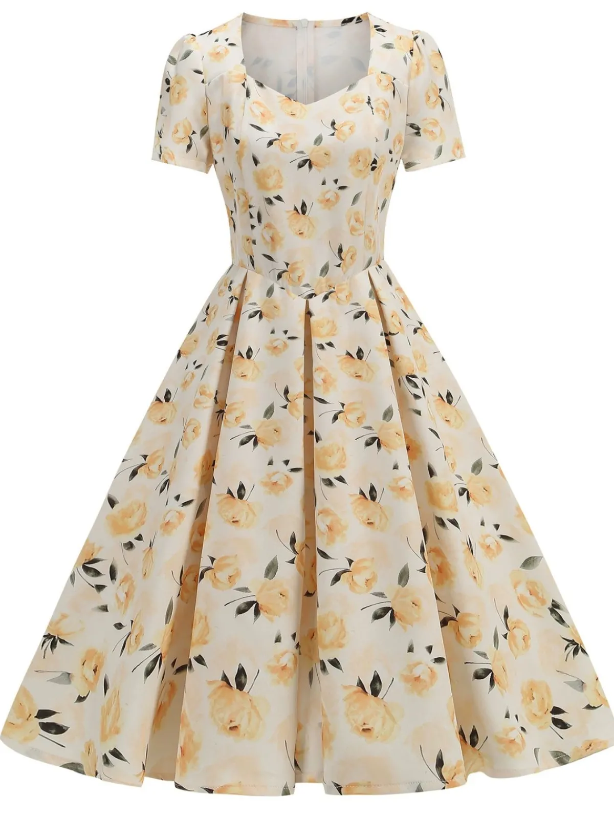 New Retro Stage 1950s Vintage Floral Swing Dress