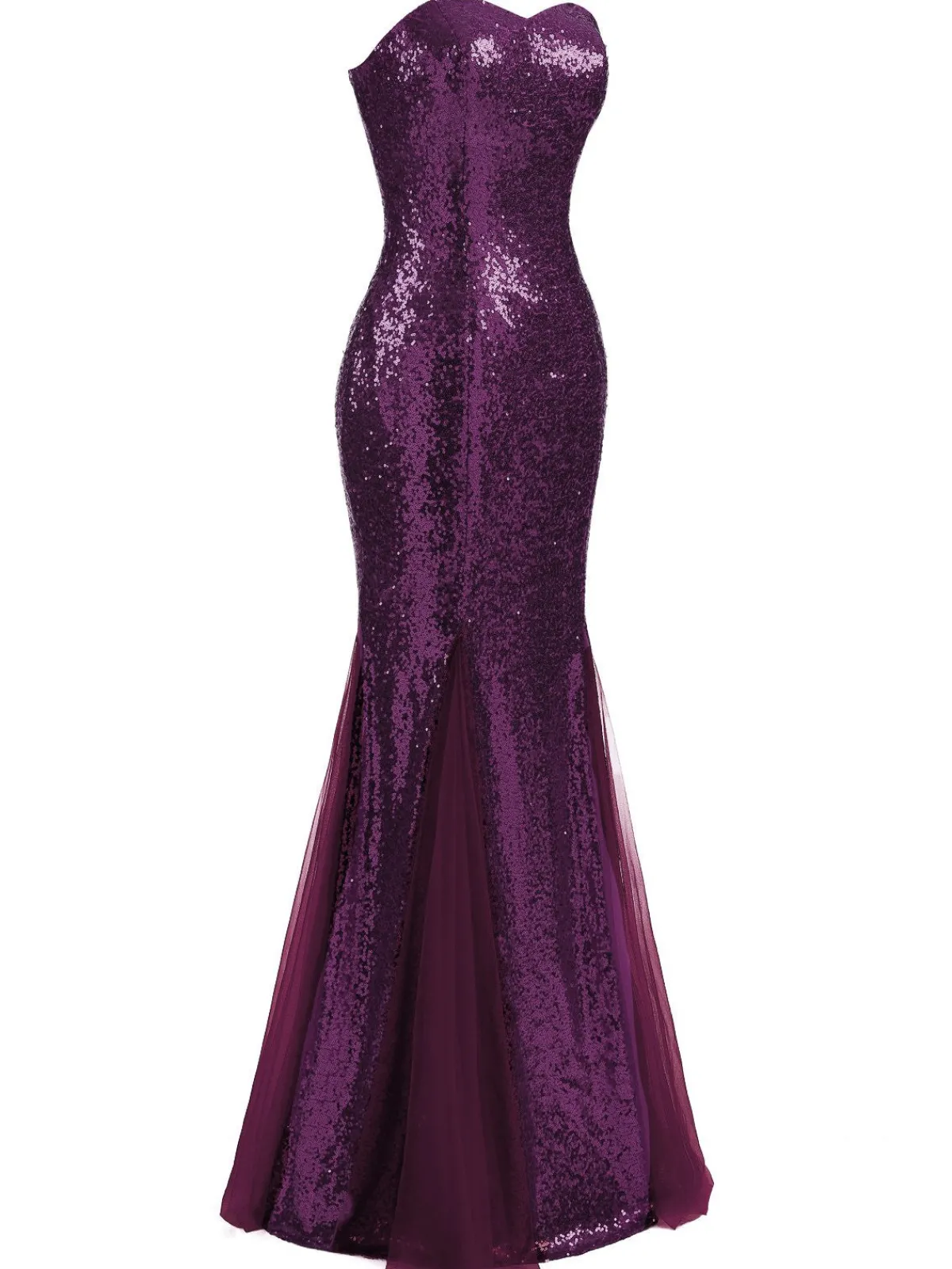 Sale Retro Stage 1930s Vintage Sequin Strapless Dress