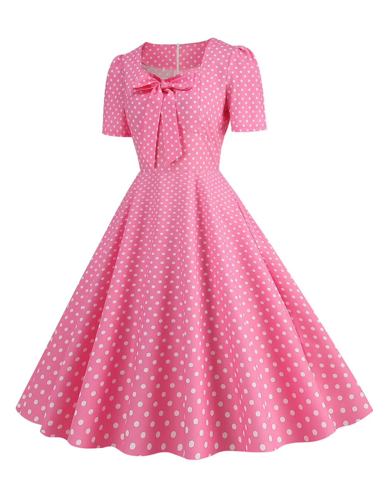 Best Retro Stage 1950s Vintage Sweetheart Bow Swing Dress