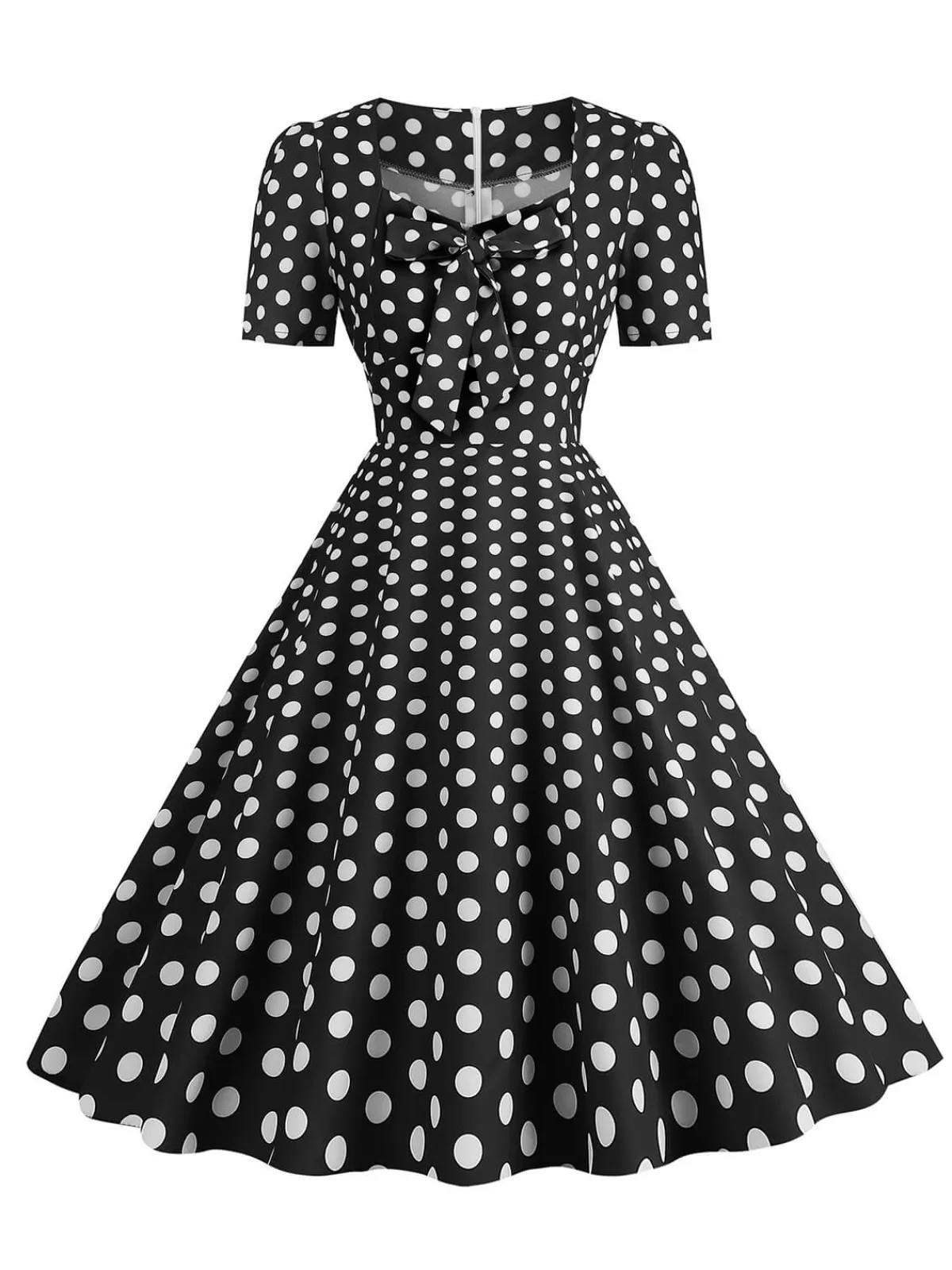 Best Retro Stage 1950s Vintage Sweetheart Bow Swing Dress