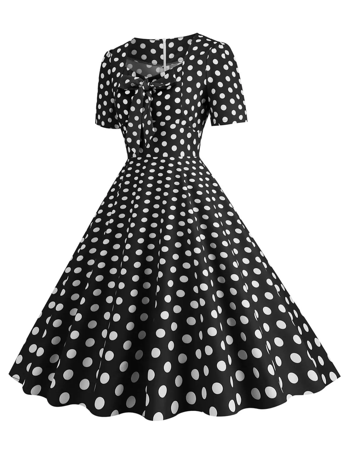 Best Retro Stage 1950s Vintage Sweetheart Bow Swing Dress
