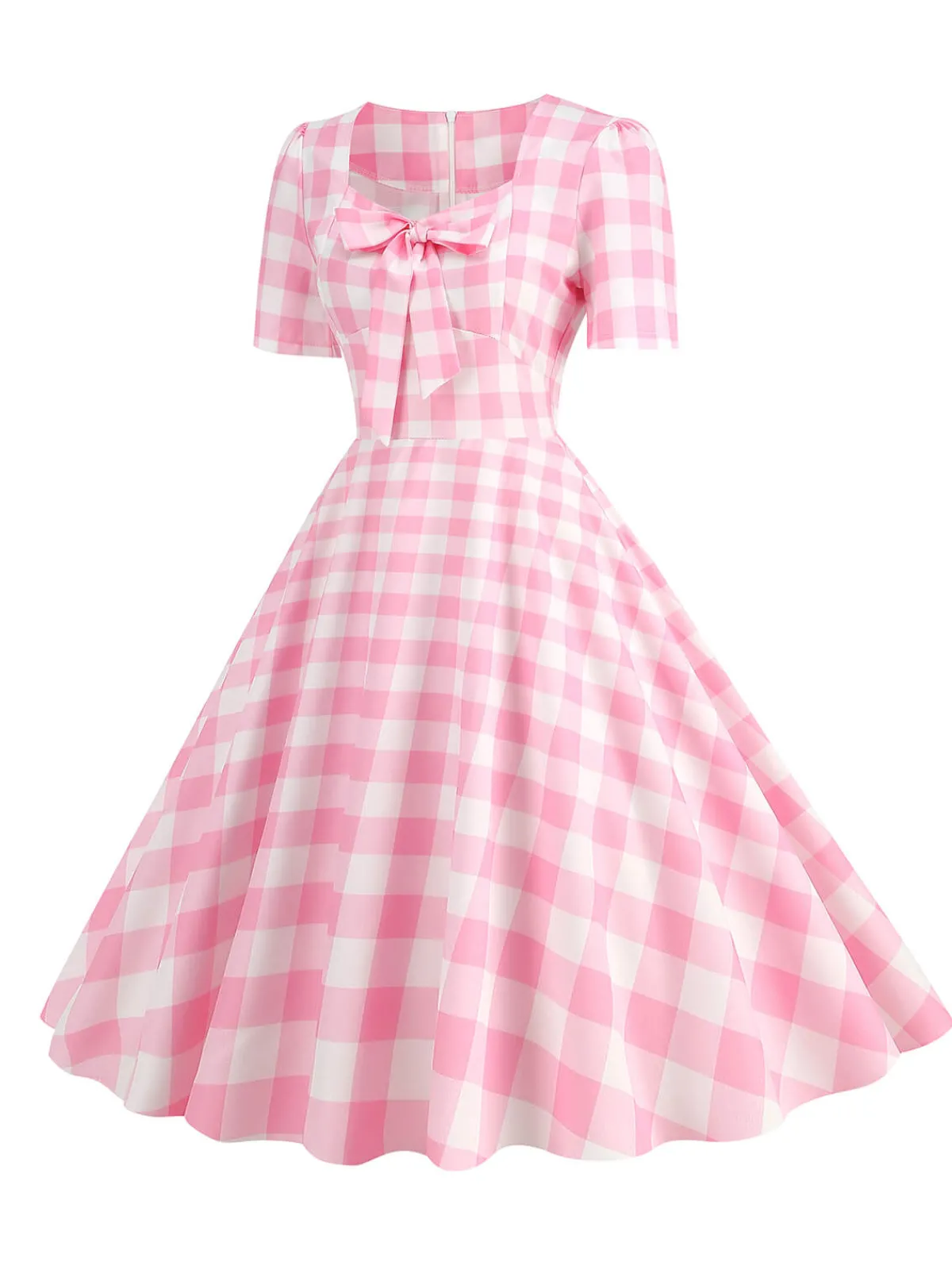Best Retro Stage 1950s Vintage Sweetheart Bow Swing Dress