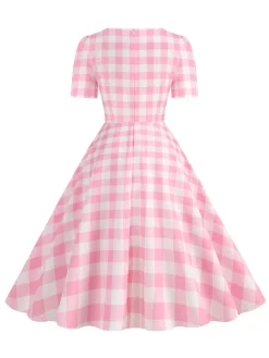 Best Retro Stage 1950s Vintage Sweetheart Bow Swing Dress