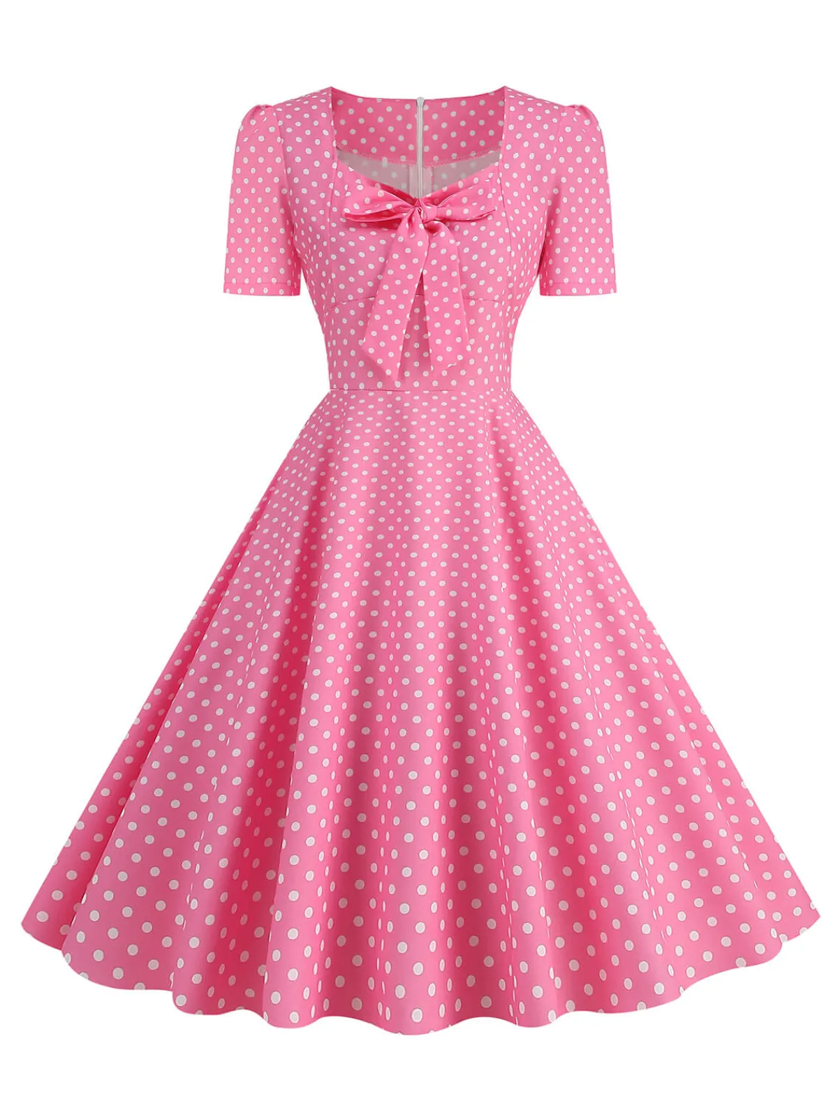 Best Retro Stage 1950s Vintage Sweetheart Bow Swing Dress