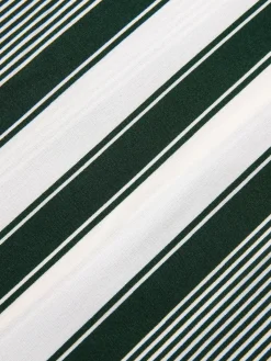 Sale Retro Stage 1970s V-Neck Contrast Stripes Jumpsuit
