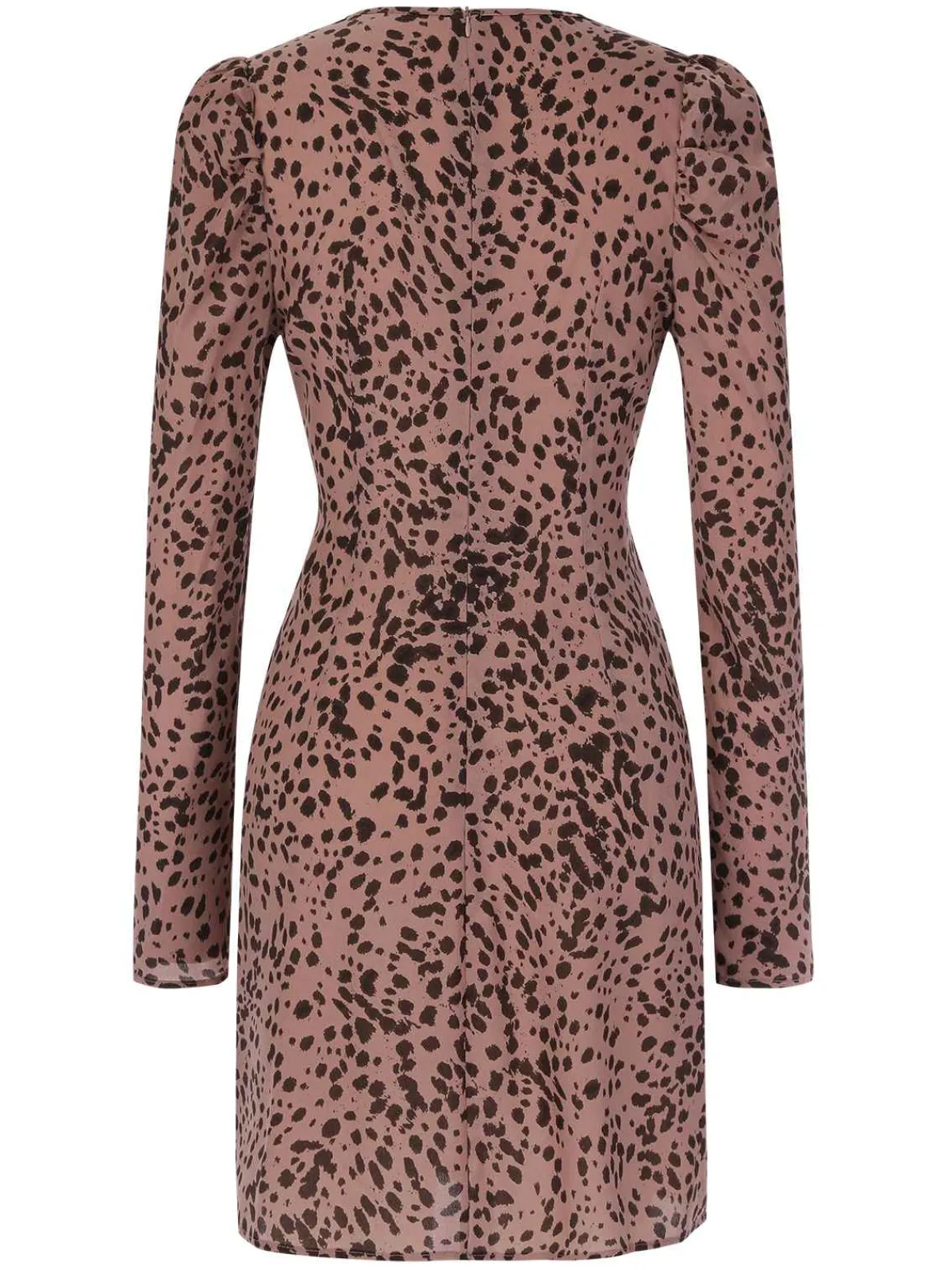 Discount Retro Stage 1960s V-Neck Dots Ruffle Wrap Dress