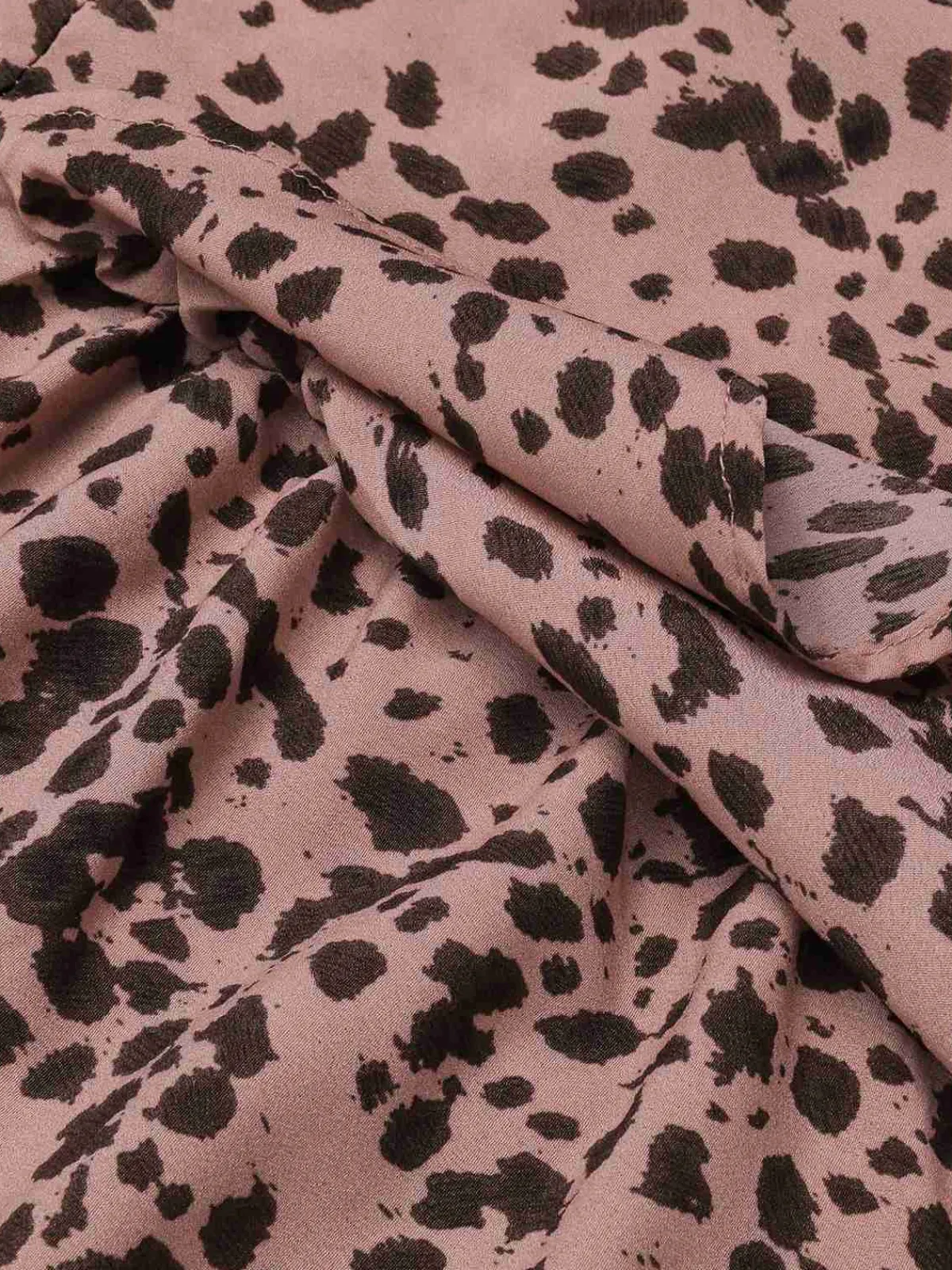 Discount Retro Stage 1960s V-Neck Dots Ruffle Wrap Dress