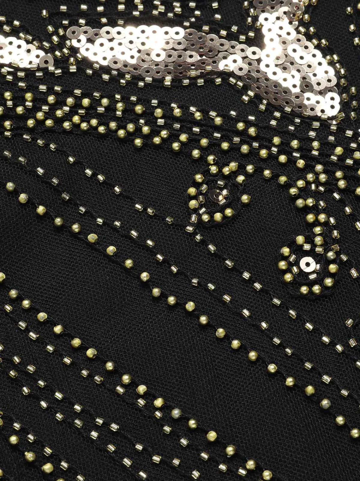 Sale Retro Stage 1920s V-Neck Sequined Tassel Gatsby Dress