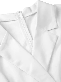 Sale Retro Stage 1950s V-Neck Solid Lapel Romper