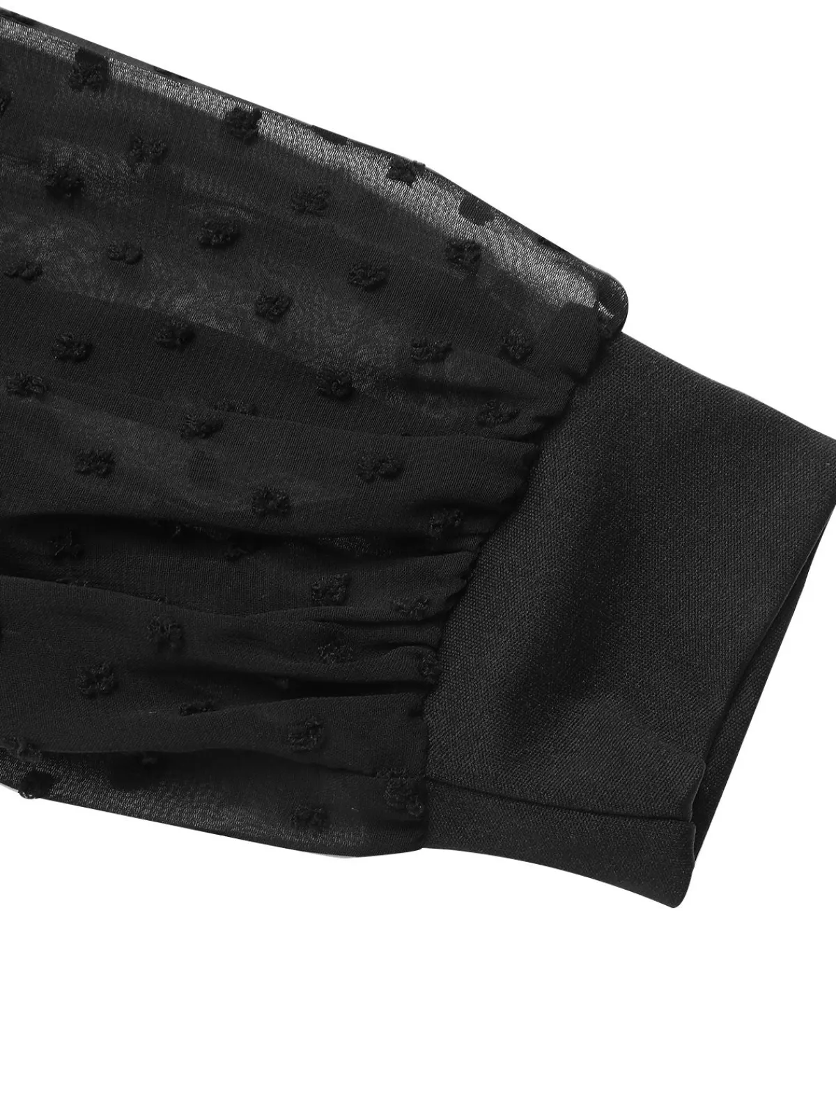 Fashion Retro Stage 1940s V-Neck Solid Polka Dots Patchwork Dress