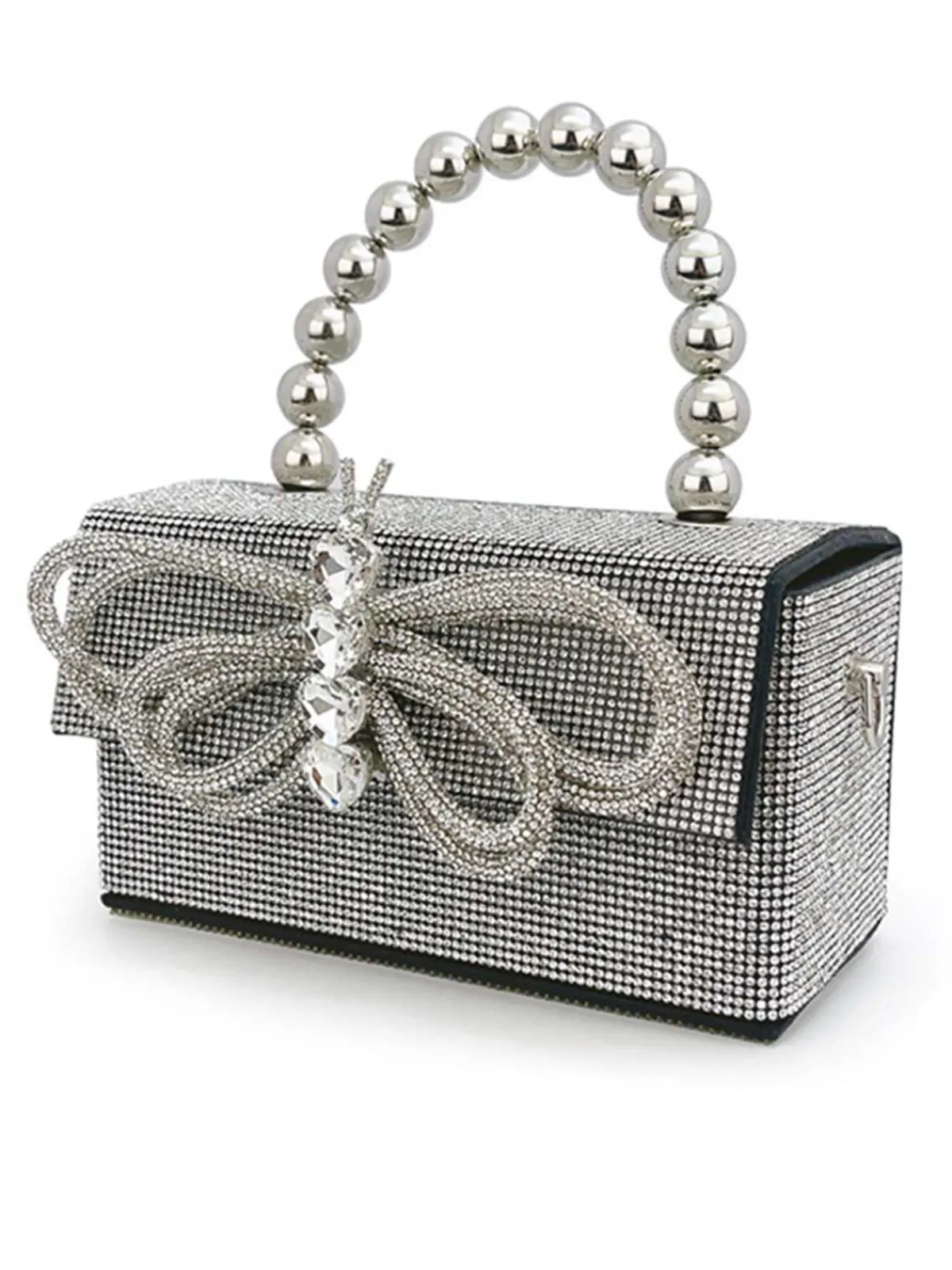 Clearance Retro Stage Shiny Bow Rhinestone Party Bag