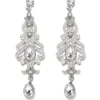 Hot Retro Stage Silver 1920s Bridal Earrings