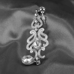 Hot Retro Stage Silver 1920s Bridal Earrings