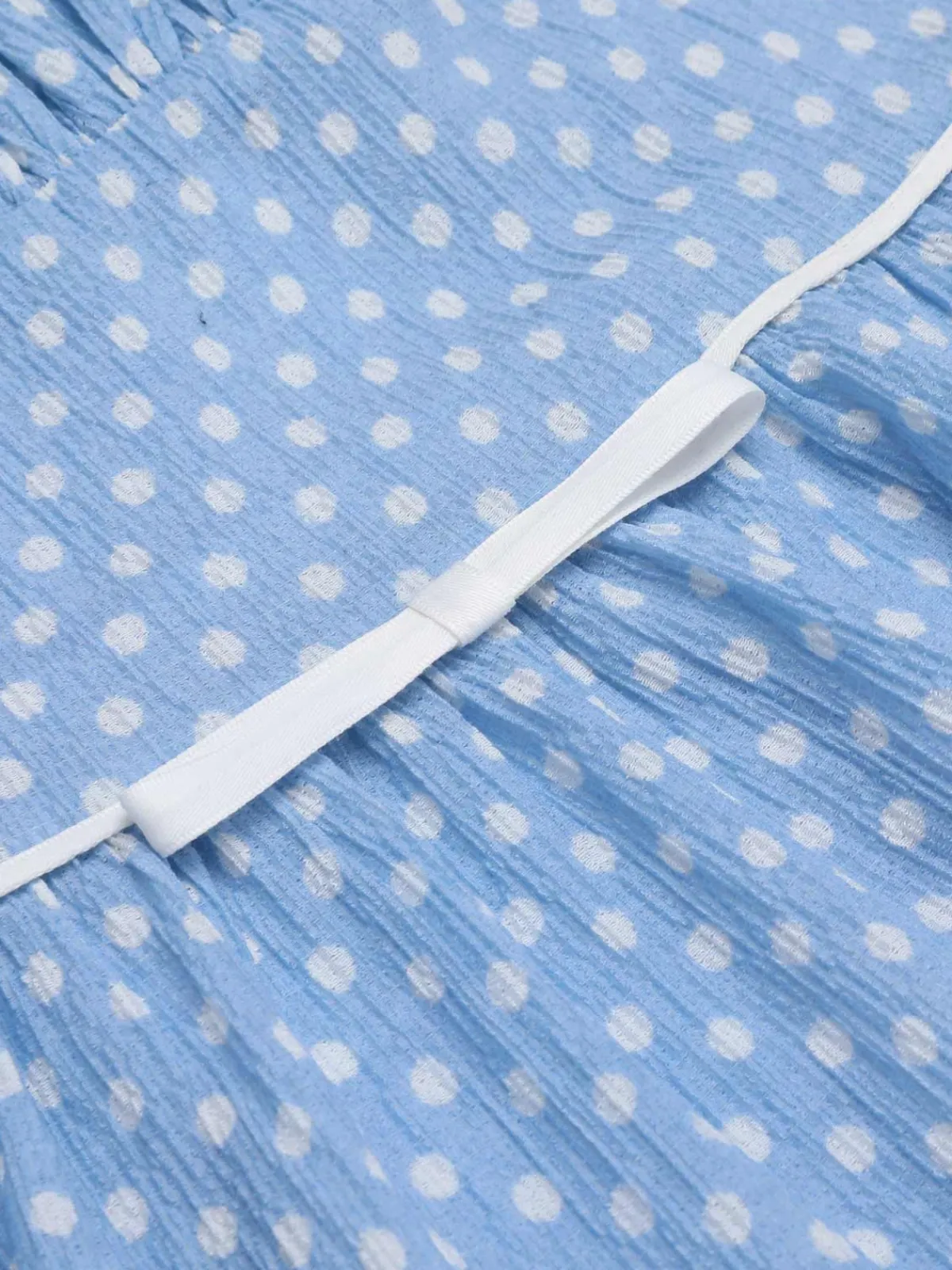 Clearance Retro Stage Sky Blue 1950s Strap Polka Dot Swing Dress