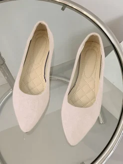 Hot Retro Stage Slip-On Loafers Pointed Toe Shallow Flat Shoes