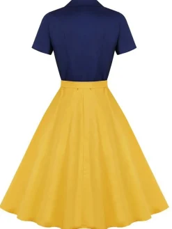 Hot Retro Stage Snow White Style Button 1950s Dress