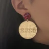 New Retro Stage Sparkling 2025 Glitter Disco Earrings