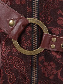 Outlet Retro Stage Steampunk Halter Leather Gothic Corset