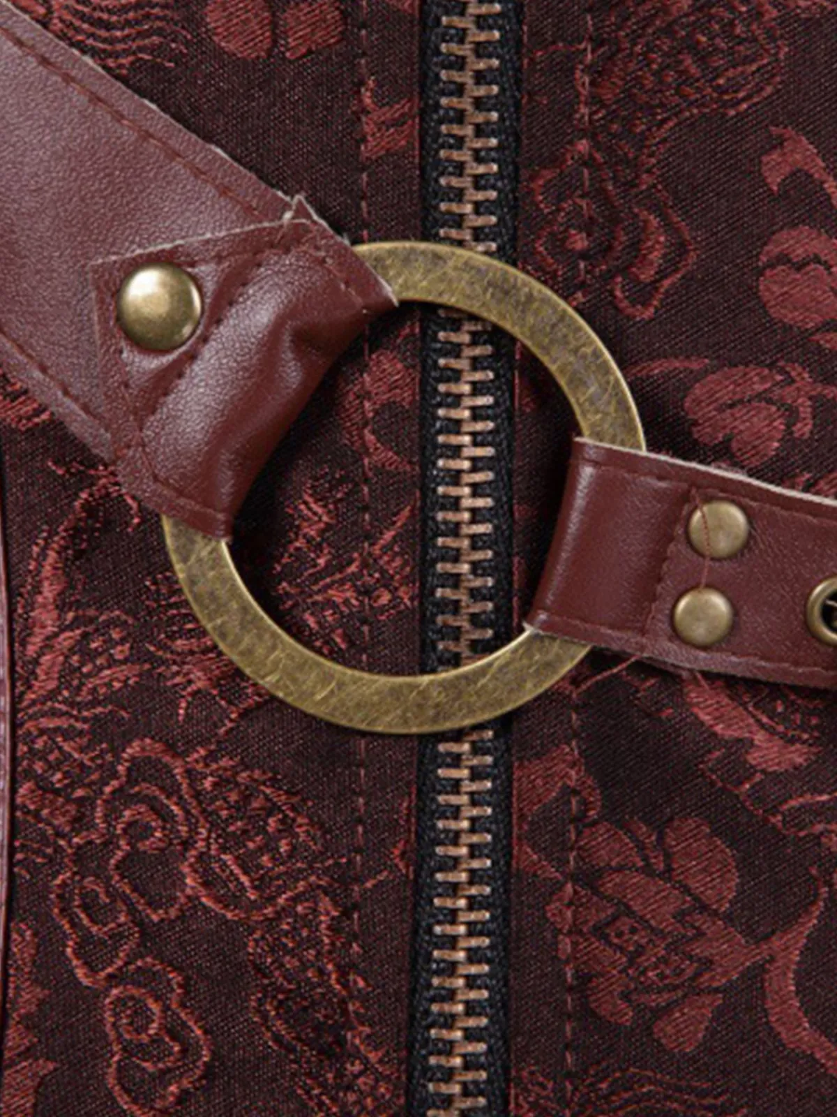 Outlet Retro Stage Steampunk Halter Leather Gothic Corset