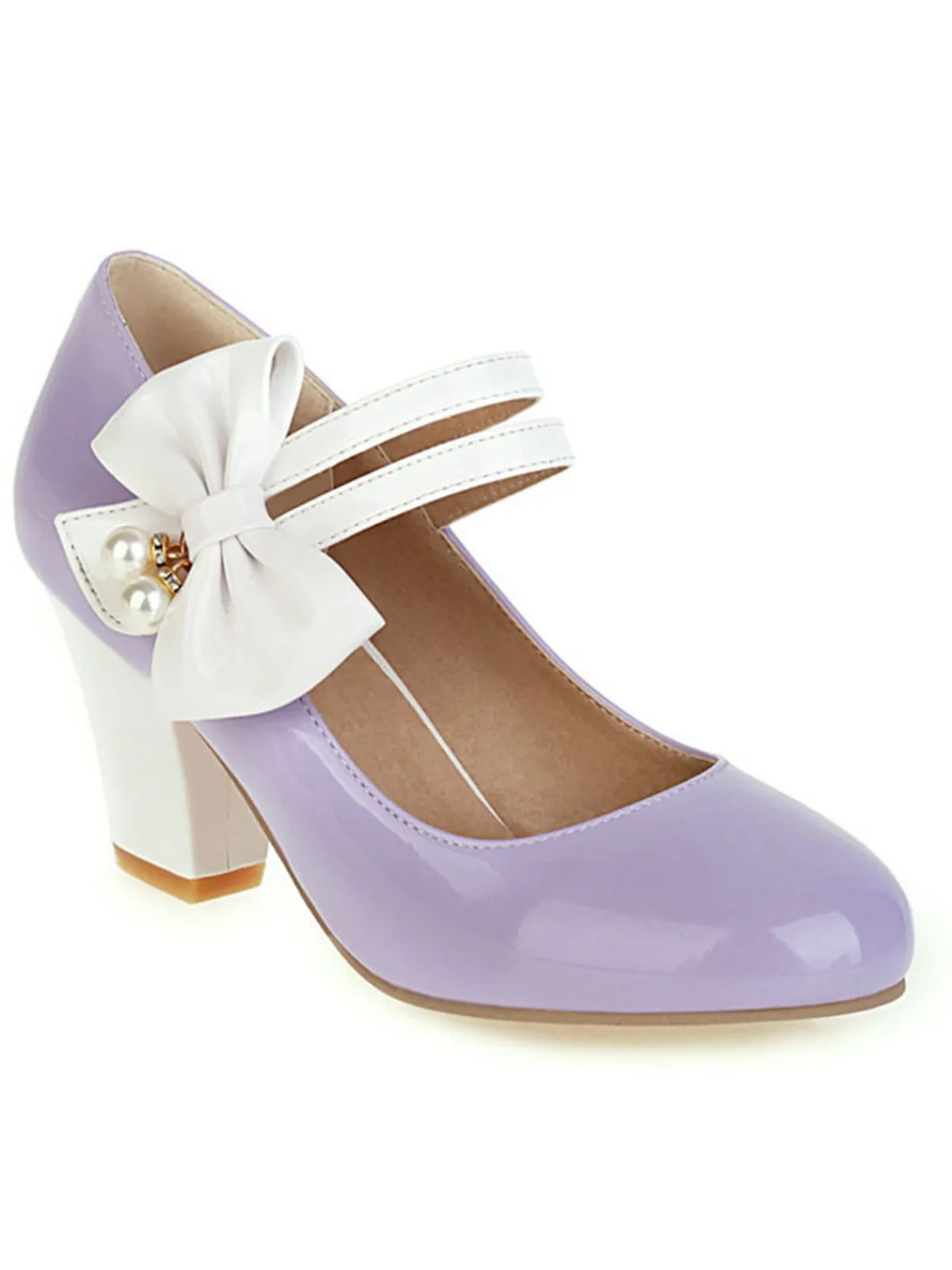 Discount Retro Stage Straps Bowknot High Heels Shoes