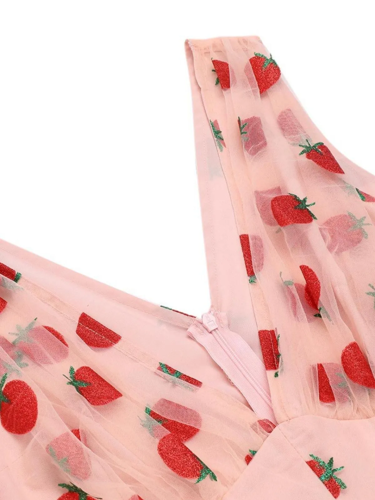 Clearance Retro Stage Strawberry 1950s Patchwork Lace Romper Pink