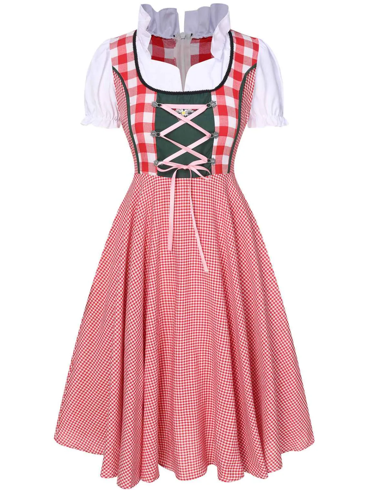 Best Retro Stage Traditional Oktoberfest Bavarian Carnival Dirndl Dress