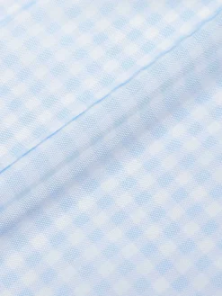 Hot Retro Stage [US Warehouse] 1950s Plaids Mesh Cover-Up Blue