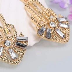 Discount Retro Stage [US Warehouse] Gold 1920s Hollow Out Dangle Earrings