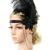 Fashion Retro Stage [US Warehouse] 1920s Feather Elastic Headband