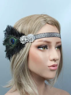 Online Retro Stage [US Warehouse] 1920s Feather Flapper Headband