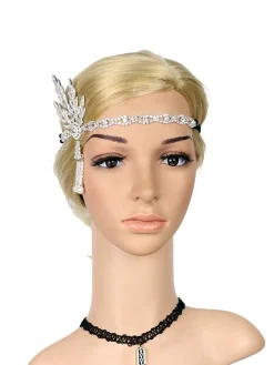 Discount Retro Stage [US Warehouse] 1920s Fringe Pearl Rhinestone Headband