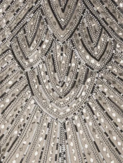 Hot Retro Stage [US Warehouse] 1920s Fringed Flapper Gatsby Dress Gray