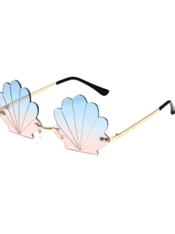 Hot Retro Stage Vintage Alloy Shell Frame Sunglasses