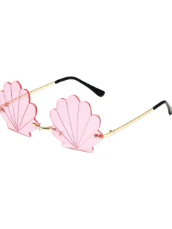 Hot Retro Stage Vintage Alloy Shell Frame Sunglasses