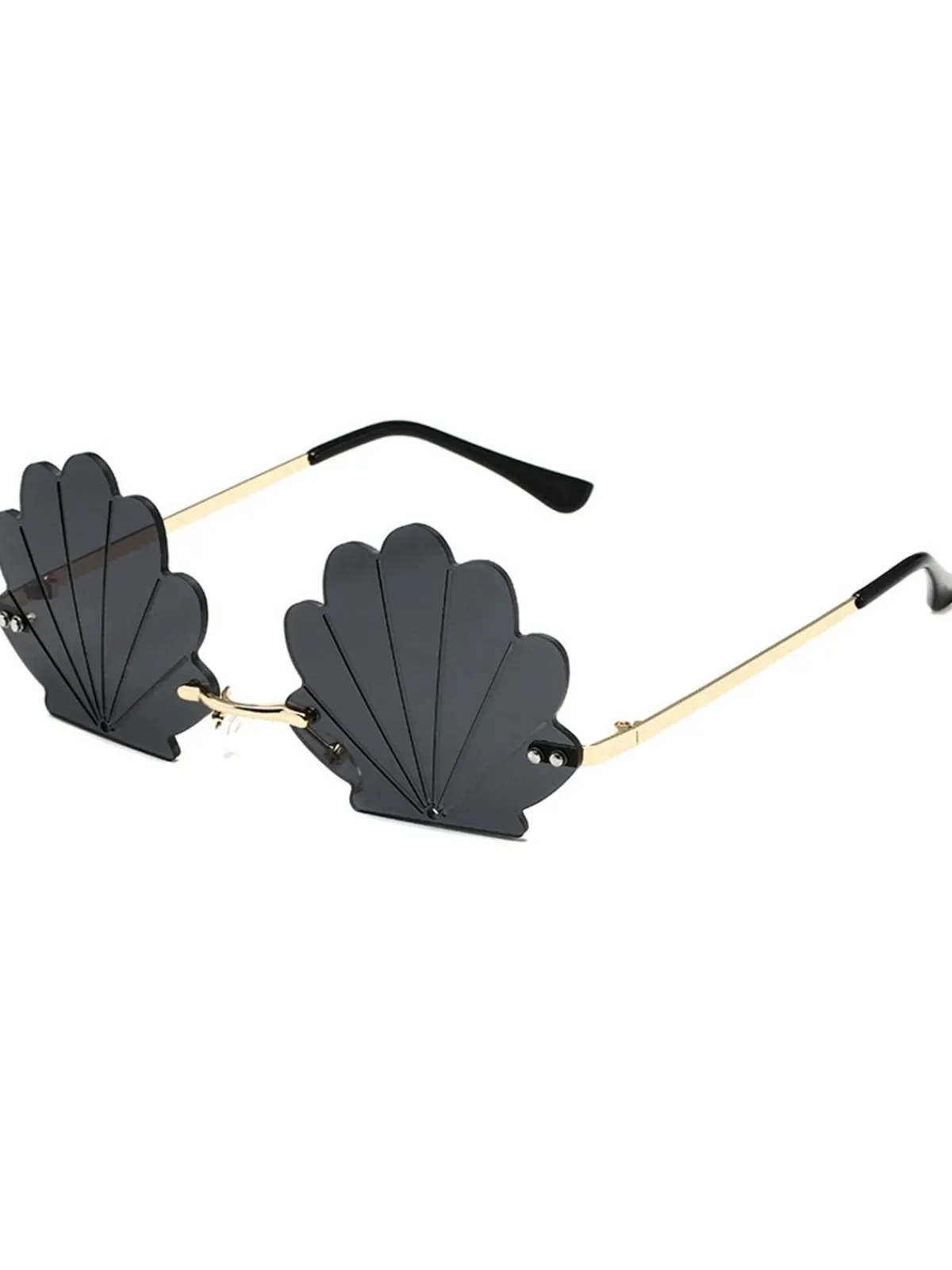 Hot Retro Stage Vintage Alloy Shell Frame Sunglasses