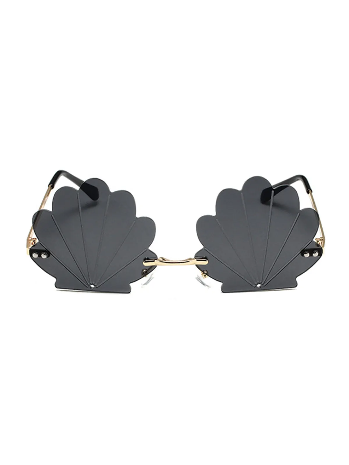 Hot Retro Stage Vintage Alloy Shell Frame Sunglasses