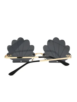 Hot Retro Stage Vintage Alloy Shell Frame Sunglasses