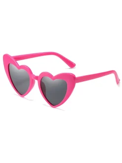 Best Retro Stage Vintage Alloy Temple Heart Frame Sunglasses