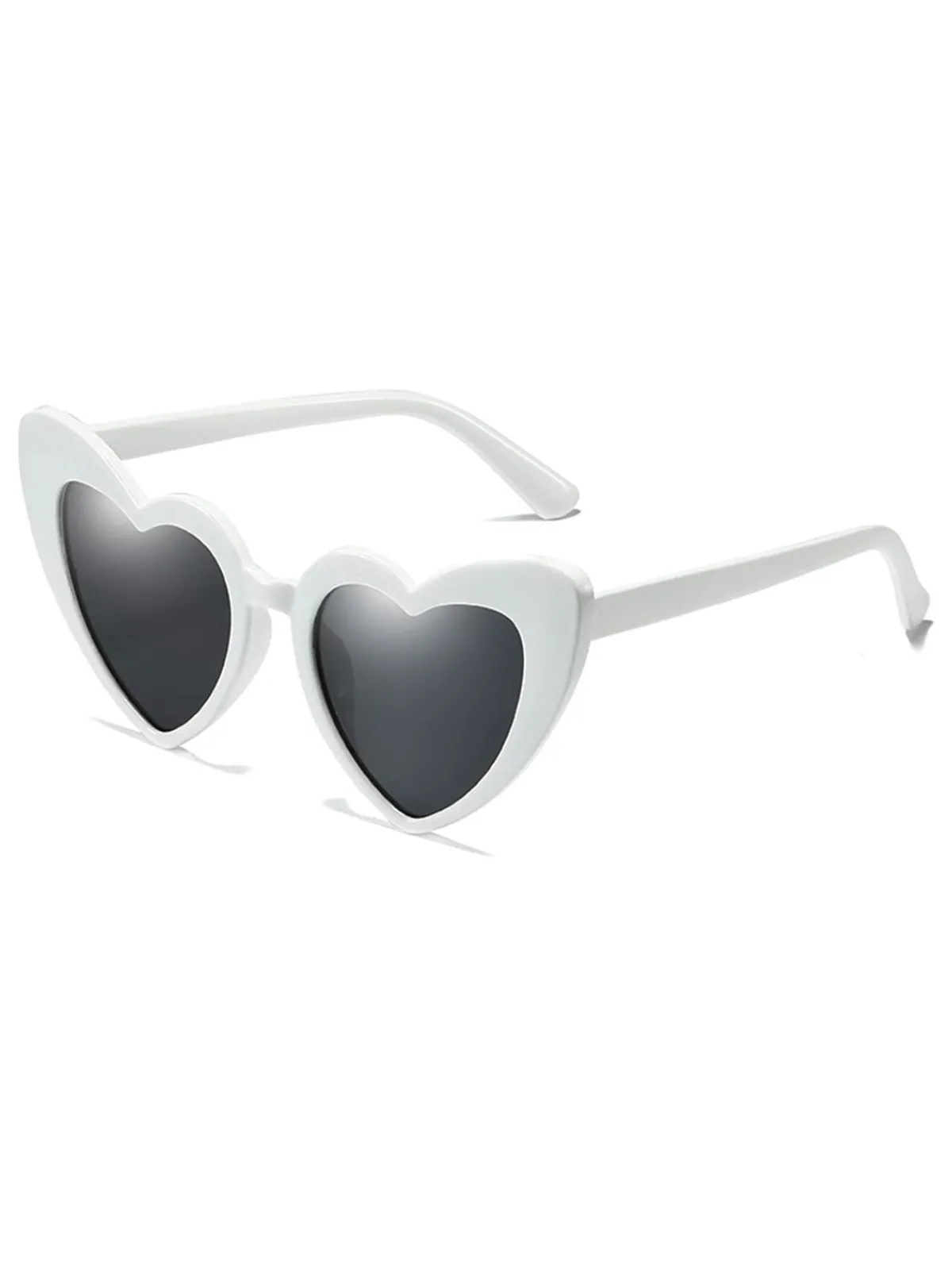 Hot Retro Stage Vintage Alloy Temple Heart Frame Sunglasses