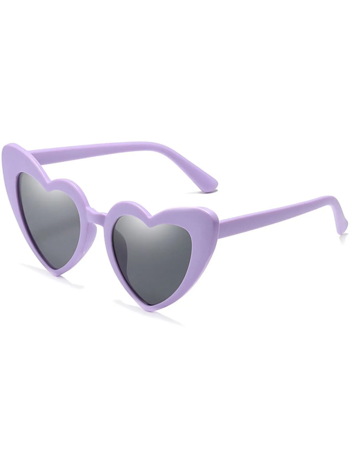 Hot Retro Stage Vintage Alloy Temple Heart Frame Sunglasses