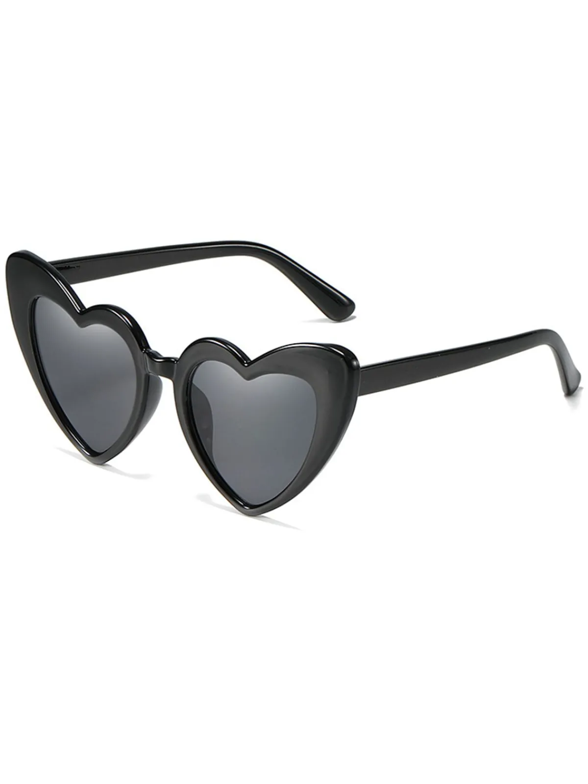 New Retro Stage Vintage Alloy Temple Heart Frame Sunglasses