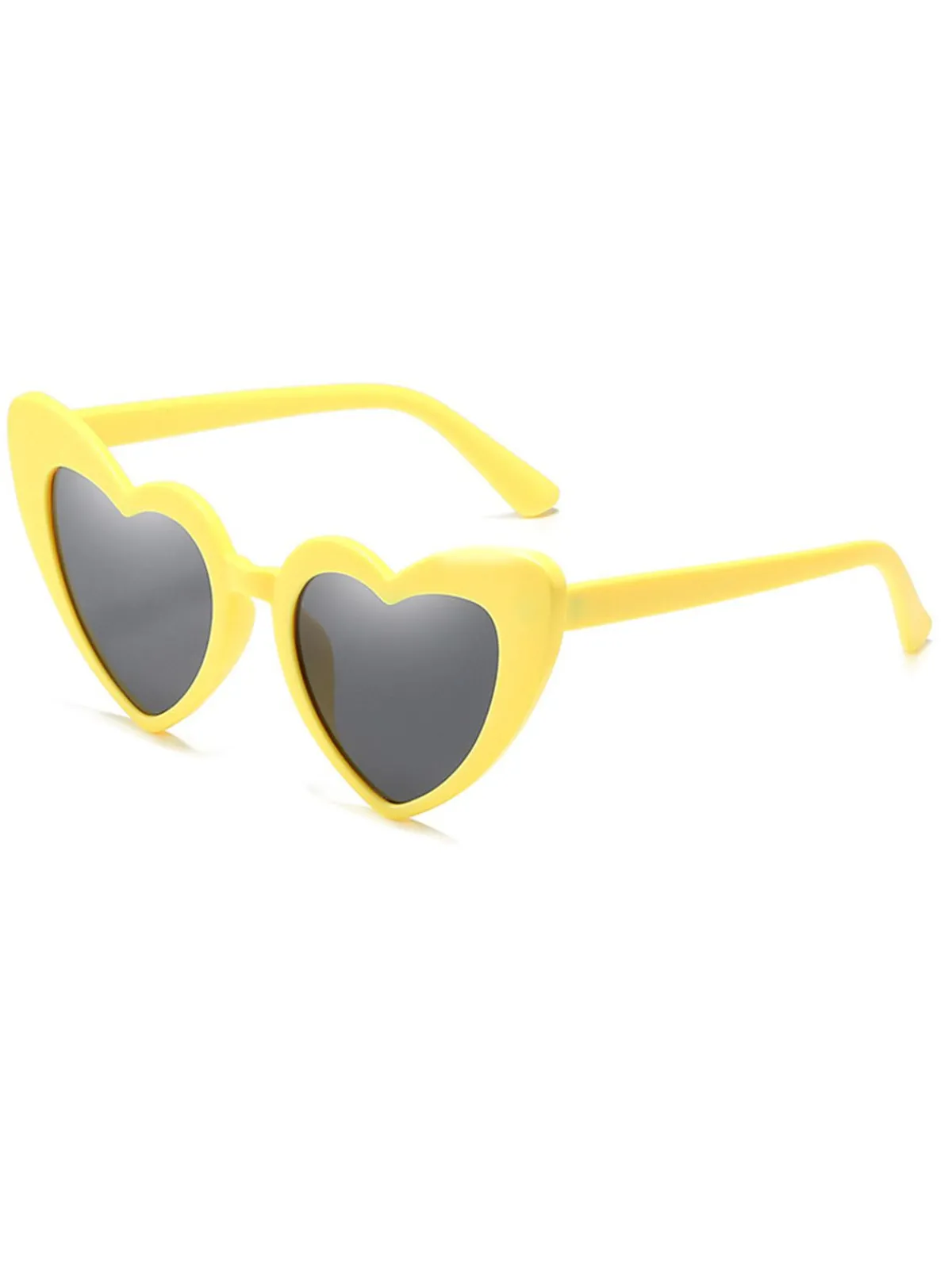New Retro Stage Vintage Alloy Temple Heart Frame Sunglasses