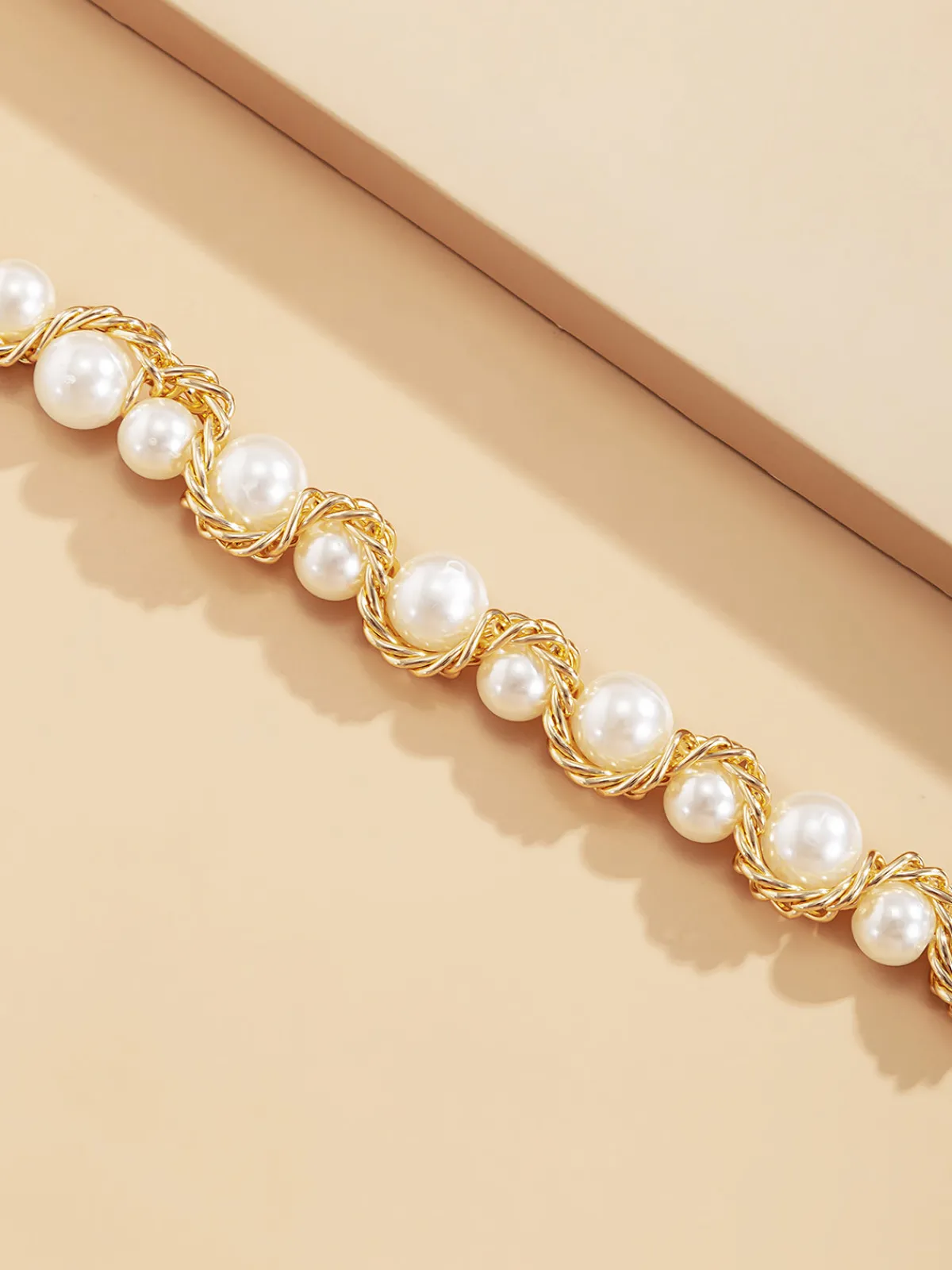 Best Retro Stage Vintage Alloy Wrap Pearl Necklace